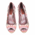 Missoni canvas peep toe pumps