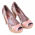 Missoni canvas peep toe pumps