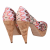 Missoni canvas peep toe pumps