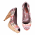 Missoni canvas peep toe pumps