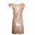 Nassos cowl neck gold metallic dress 