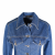 Stenia crystal embellished button denim jacket 