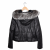 Luciapelle nappa leather fox fur trimmed jacket