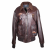 Avirex flight leather jacket with fur collar