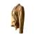 Raxevsky linen metallic gold blazer