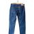 Cotton Belt button fly straight denim pants