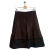 Sarah Lawrence pleated taffeta skirt