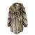 Unbranded silver fox full skin fur coat