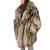 Unbranded silver fox full skin fur coat