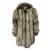 Unbranded silver fox full skin fur coat