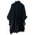 Unbranded real mink fur trimmed wool cape 