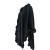 Unbranded real mink fur trimmed wool cape 