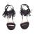 Penny Black double strap fringe sandals 