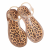 Haralas Mare transparent animal print flat sandals