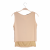 GF Ferre Jeans metallic gold front draped top