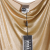 GF Ferre Jeans metallic gold front draped top