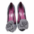 Gianna Meliani glitter peep toe camelia pumps 