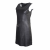 Unbranded nappa leather sleeveless tailored dress